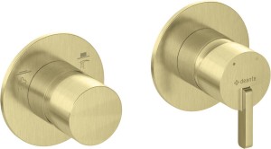 BAT. SILIA ZŁOTO SZCZOTKOWANE NATRYSKOWA PODTYNKOWA POZIOMA Z PRZEŁĄCZNIKIEM NATRYSKU