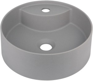 UMYWALKA SILIA SZARY METALIK Ø360 MM Z MIEJSCEM NA BATERIĘ