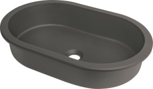 UMYWALKA SILIA ANTRACYT/TITANIUM OWALNA PODBLATOWA/WPUSZCZANA