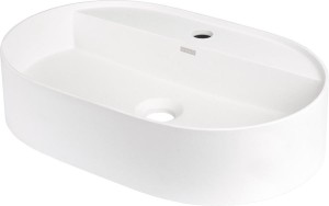UMYWALKA SILIA ALABASTER 550x350 MM Z MIEJSCEM NA BATERIĘ