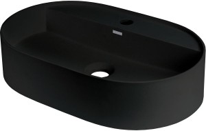 UMYWALKA SILIA NERO 550x350 MM Z MIEJSCEM NA BATERIĘ