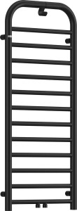 GRZEJNIK SILIA CZARNY MAT, 1210x500 MM