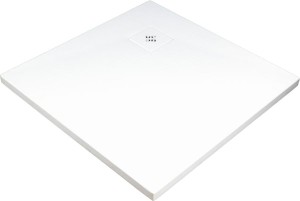 BRODZIK SILIA AKRYLOWY 100x100 CM BIAŁY STRUKTURA A