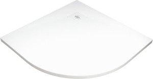 BRODZIK SILIA AKRYLOWY PÓŁOKRĄGŁY 90x90 CM BIAŁY STRUKTURA A