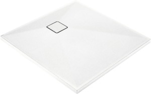 BRODZIK CORREO KWADRATOWY ALABASTER GRANITOWY 90x90 CM