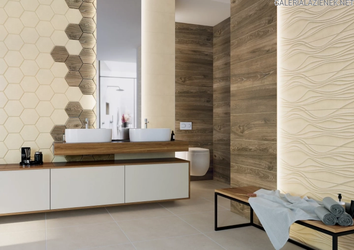 Serene-Brown_beige_beige-struktura-25x75_beige-heksagon_brown-heksagon-struktura-17,1x19,8_SILKDUST-LIGHT-BEIGE-MAT-59,8×59,8.webp